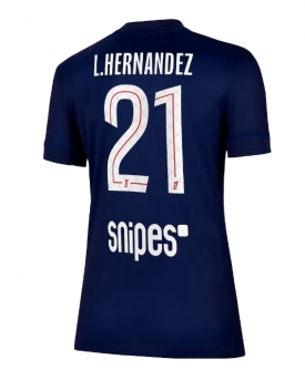 Billige Fotballdrakt Paris Saint-Germain Lucas Hernandez #21 Replika Hjemmedrakt Dame 2025-26 Kortermet Billige Fotballdrakt Paris Saint-Germain Lucas Hernandez #21 Replika Hjemmedrakt Dame 2025-26 Kortermet